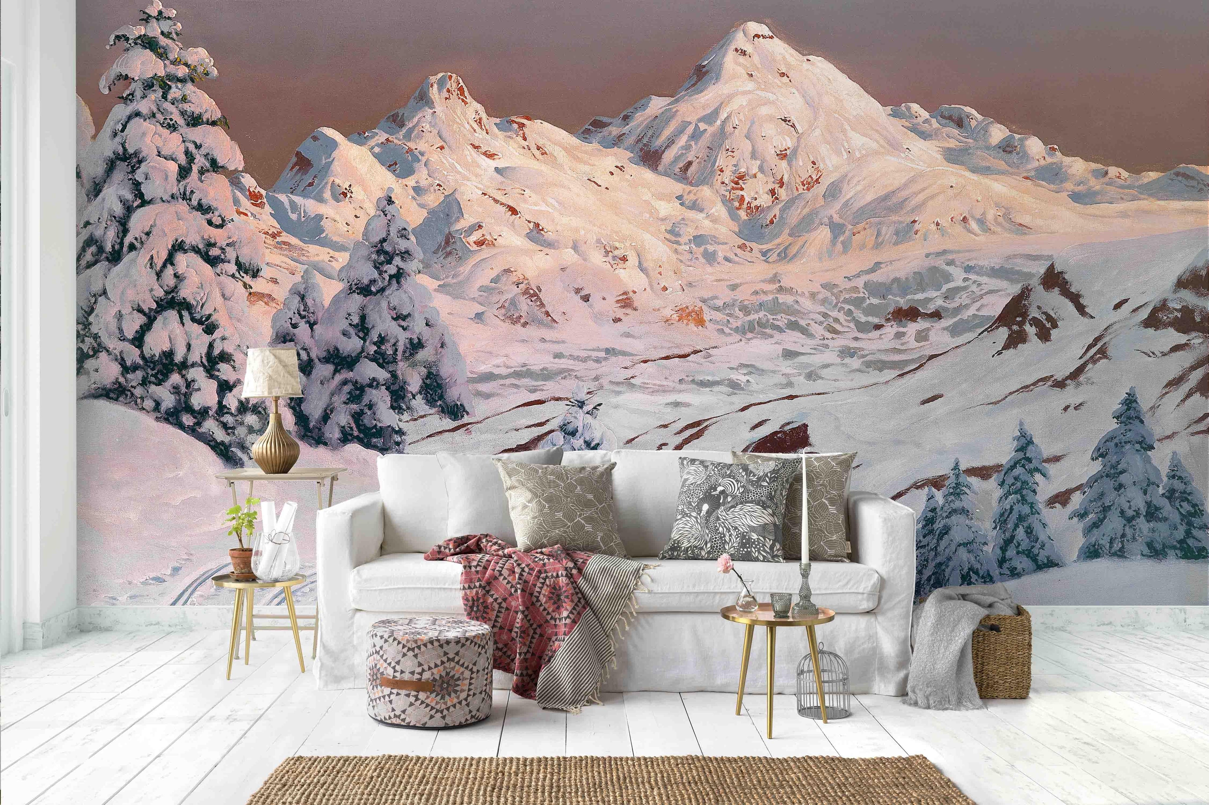 3D Snow Scene Wall Mural Wallpaper 70- Jess Art Decoration