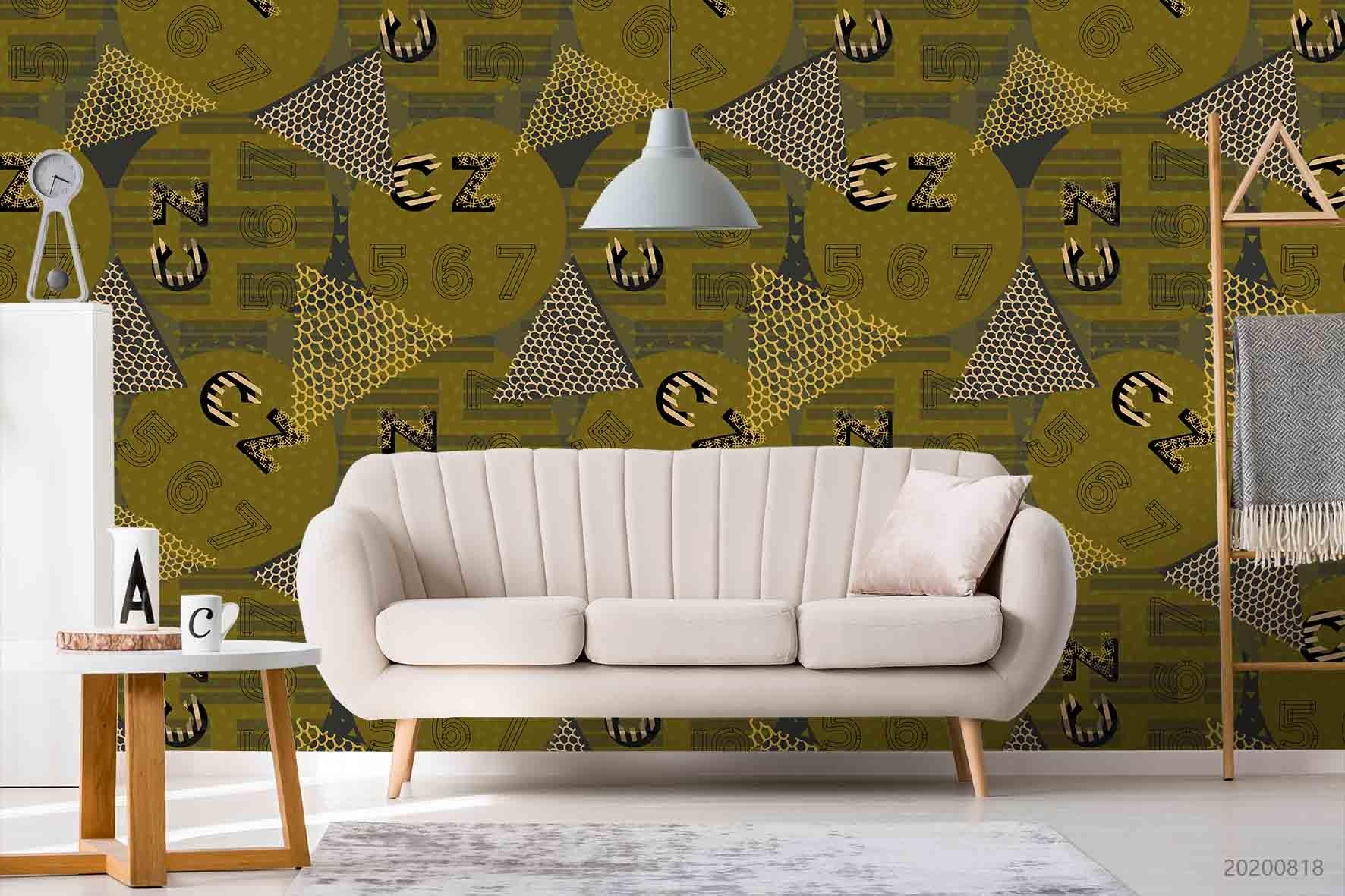 3D Vintage Geometric Pattern Wall Mural Wallpaper LXL 1146- Jess Art Decoration