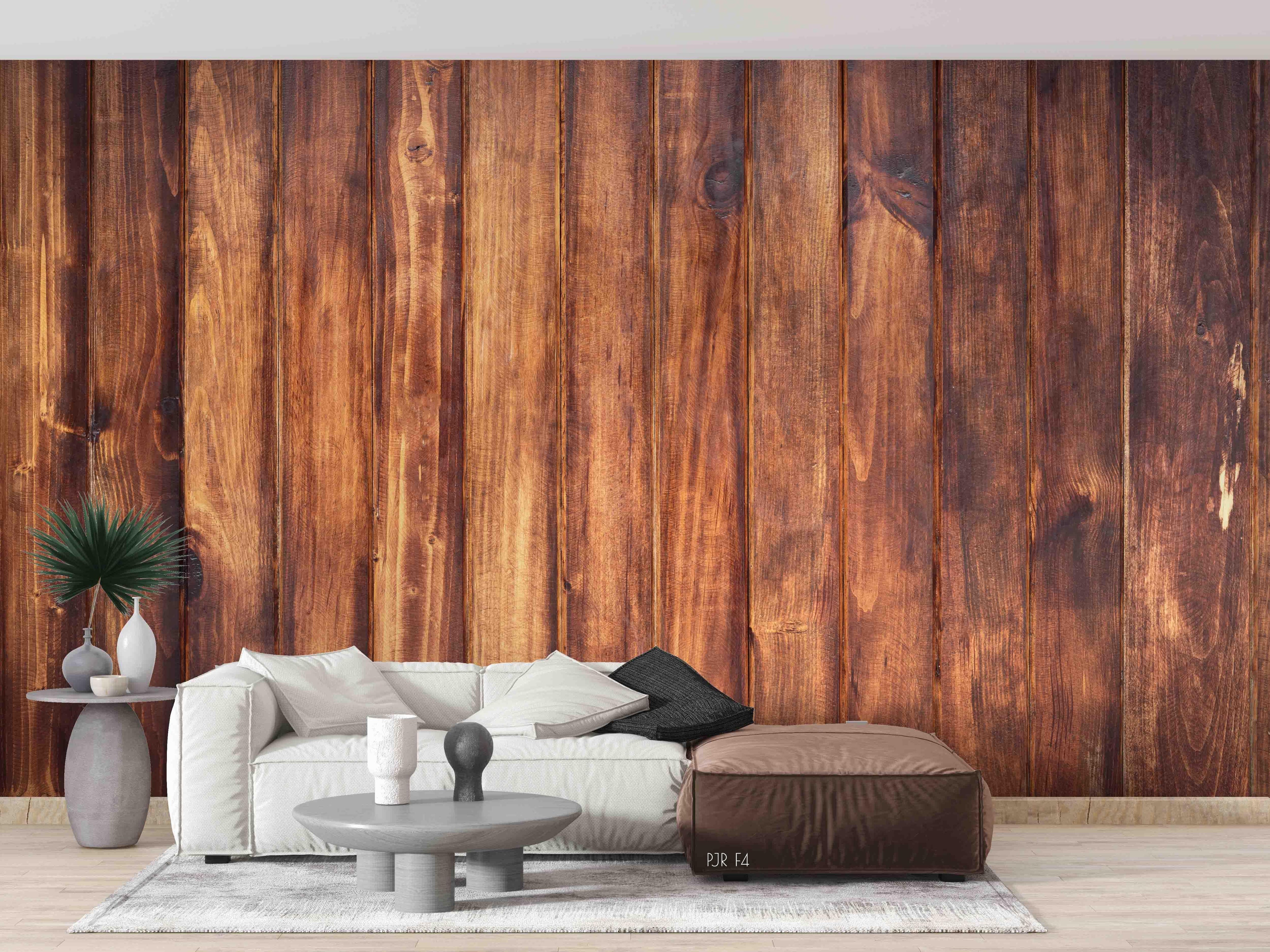 3D Brick Tree Plank Wall Mural Wallpaper WJ 5266- Jess Art Decoration