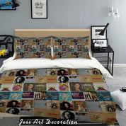 3D Rock Star Poster Quilt Cover Set Bedding Set Pillowcases 43- Jess Art Decoration