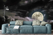 3D Moon Sky Clouds Night Wall Mural Wallpaper 114- Jess Art Decoration