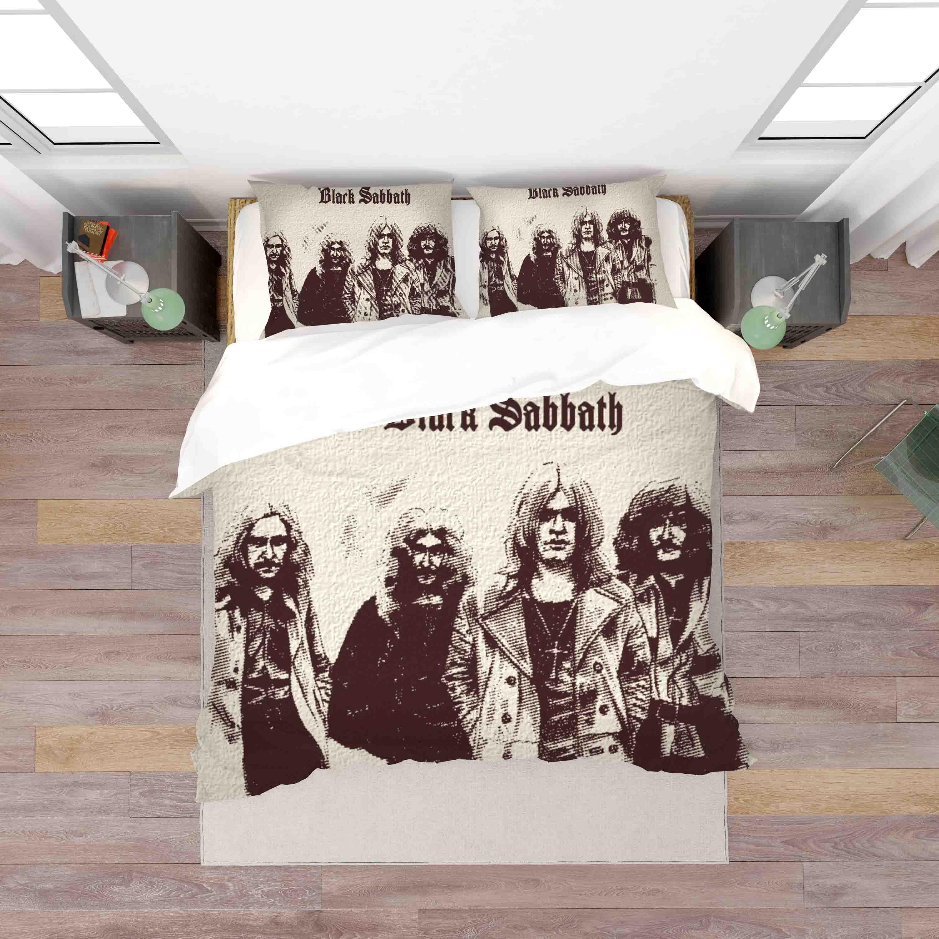 3D Beige Black Sabbath Quilt Cover Set Bedding Set Duvet Cover Pillowcases SF23- Jess Art Decoration