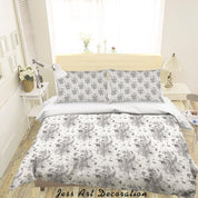 3D Vintage Floral Quilt Cover Set Bedding Set Duvet Cover Pillowcases WJ 1544- Jess Art Decoration