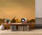 3D Sunset Grassland Buck Animal Wall Mural Wallpaper LXL 324- Jess Art Decoration