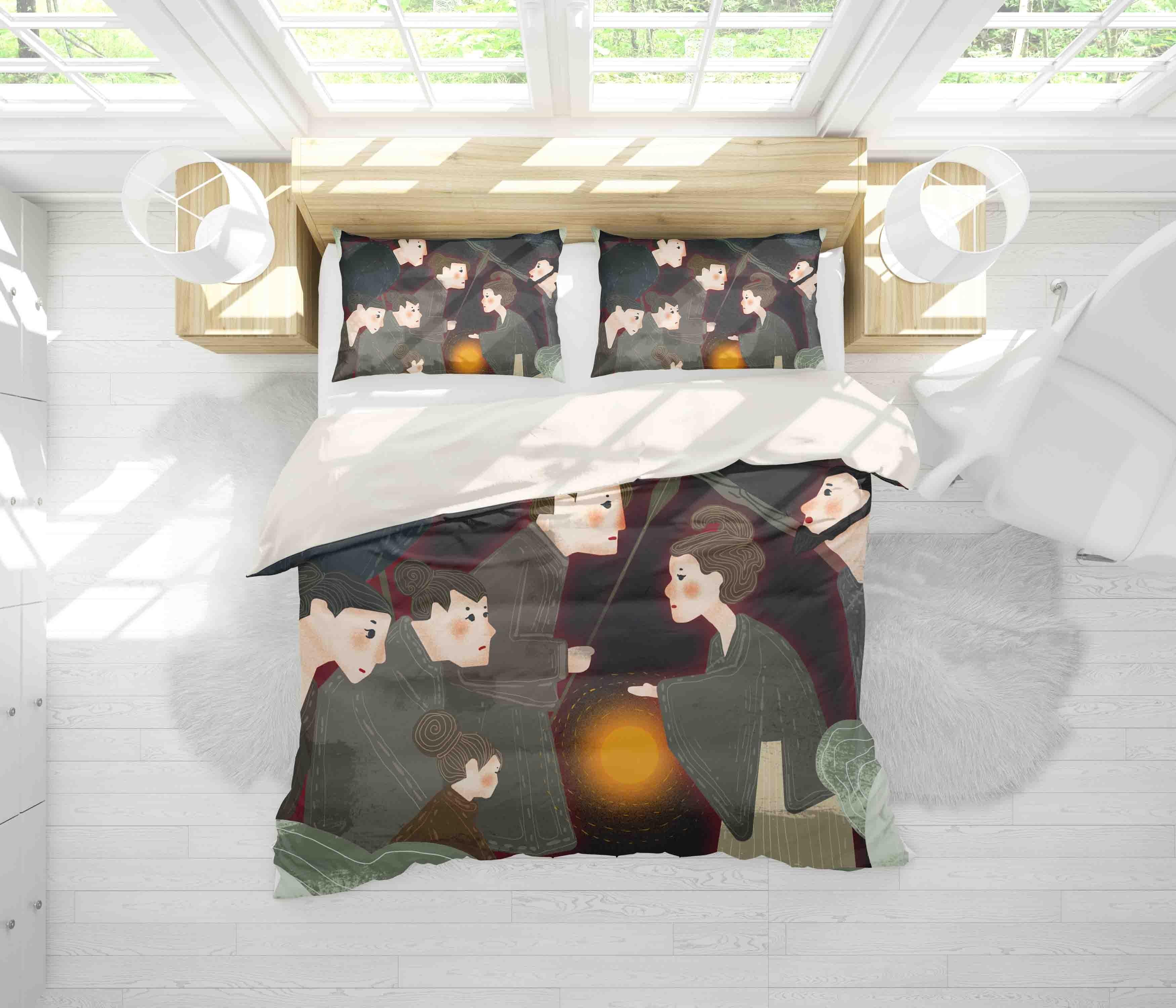 3D Abstract Japanese Painting Quilt Cover Set Bedding Set Pillowcases 13- Jess Art Decoration