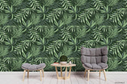 3D Hand Drawn Green Leaves Plant Pattern Wall Mural Wallpaper LXL 263- Jess Art Decoration