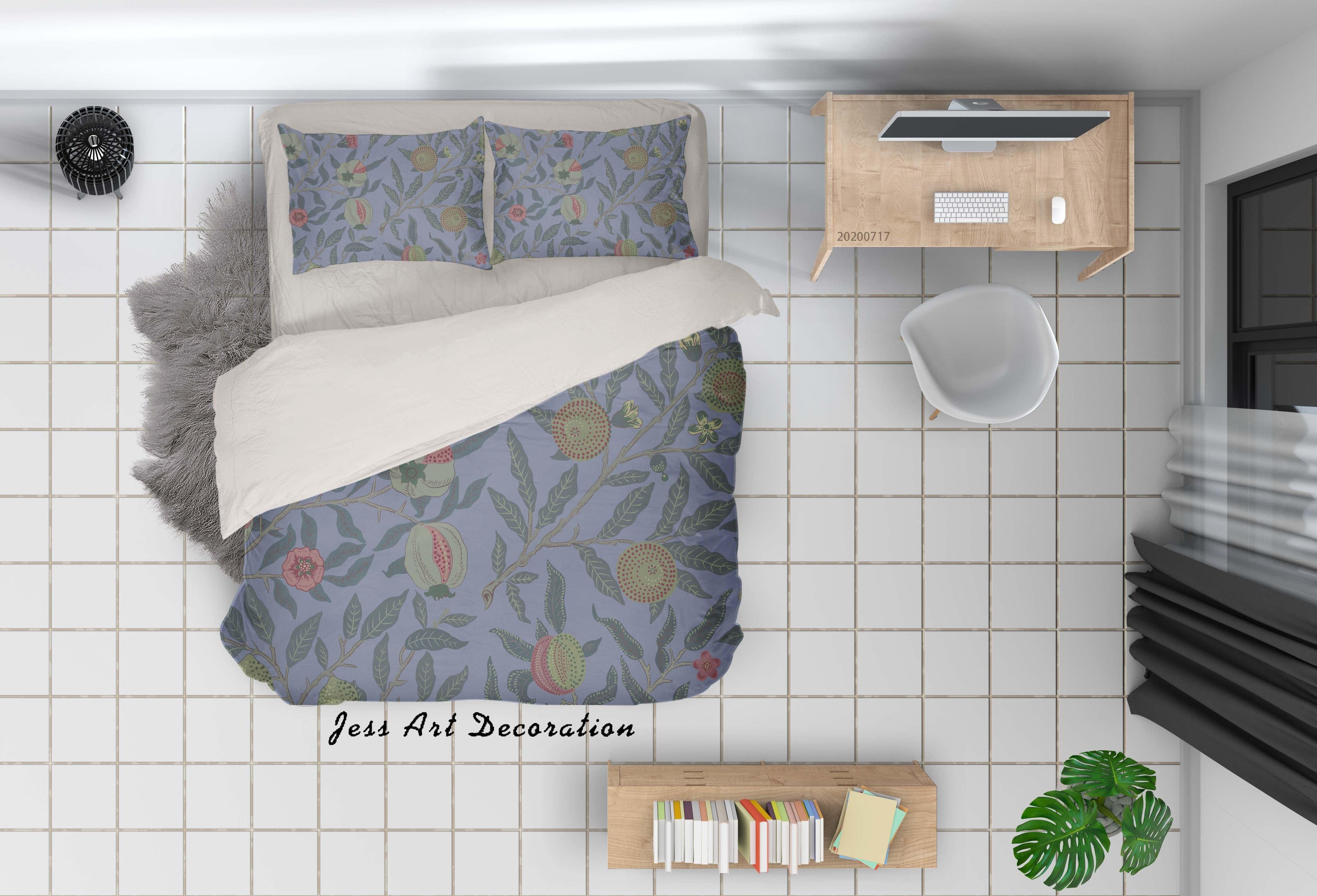 3D Vintage Floral Quilt Cover Set Bedding Set Duvet Cover Pillowcases WJ 1608- Jess Art Decoration