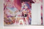 3D Comic Girl Wall Mural Wallpaper sww 224- Jess Art Decoration