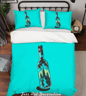 3D Drifting Bottle Quilt Cover Set Bedding Set Pillowcases 72- Jess Art Decoration
