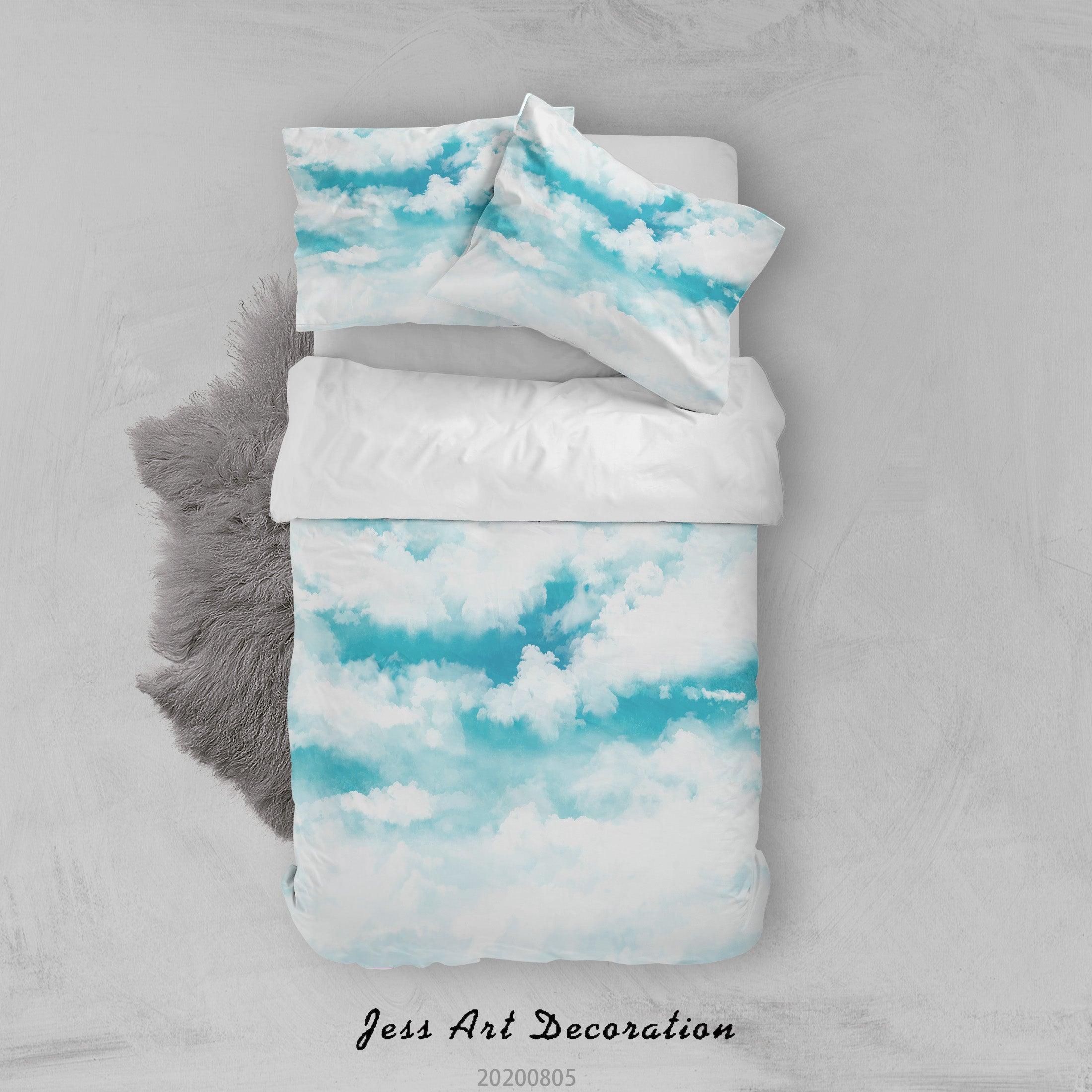3D Blue Sky Cloud Quilt Cover Set Bedding Set Duvet Cover Pillowcases LXL 7- Jess Art Decoration