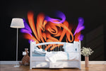 3D Abstract Sign Black Background Wall Mural Wallpaper 271- Jess Art Decoration