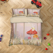 3D Red Mushroom Painting Quilt Cover Set Bedding Set Duvet Cover Pillowcases A424 LQH- Jess Art Decoration