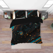 3D Abstract Black Marble Texture Quilt Cover Set Bedding Set Duvet Cover Pillowcases 29- Jess Art Decoration