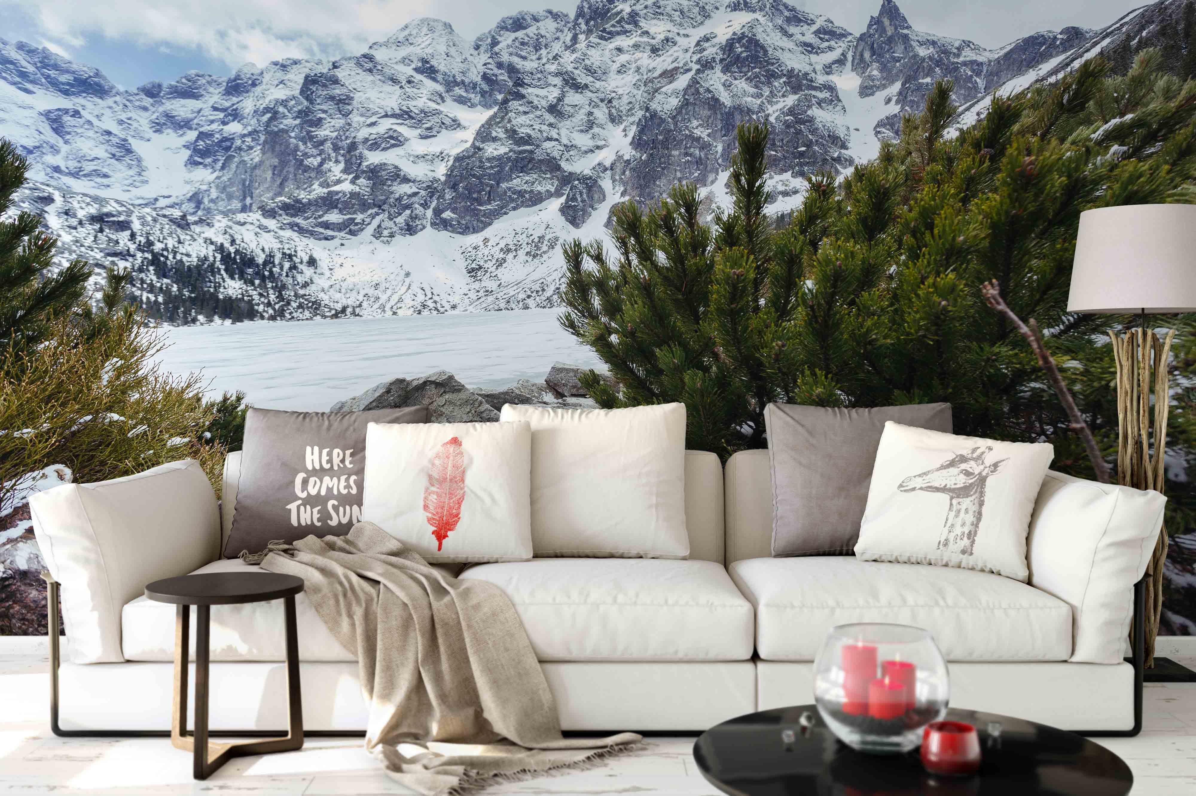 3D Snow Mountain Scenery Wall Mural Wallpaper 4- Jess Art Decoration