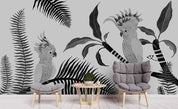 3D Hand Painting Parrot Leaves Wall Mural Wallpaper 94- Jess Art Decoration