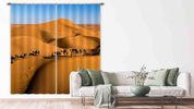3D Desert Camel Landscape Sky Curtains and Drapes LQH 127- Jess Art Decoration