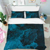 3D Abstract Blue Marble Texture Quilt Cover Set Bedding Set Duvet Cover Pillowcases 98- Jess Art Decoration