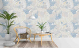 3D Gray Leaf Pattern Wall Mural Wallpaper A139 LQH- Jess Art Decoration