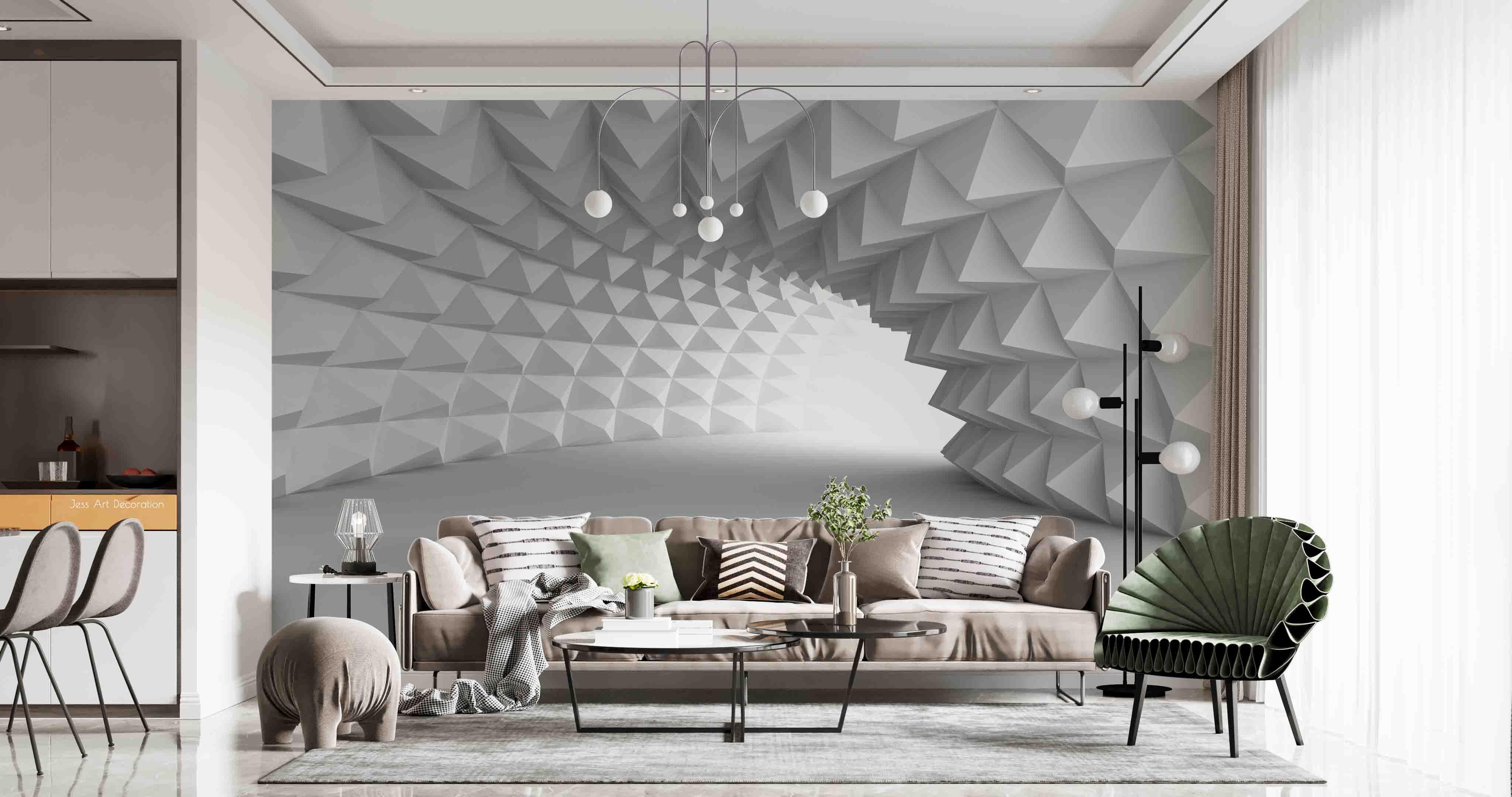 3D Abstract Geometry Space Wall Mural Wallpaper GD 2743- Jess Art Decoration
