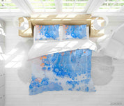 3D Abstract Blue Marble Texture Quilt Cover Set Bedding Set Duvet Cover Pillowcases 36- Jess Art Decoration