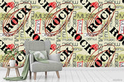 3D Vintage Letter Pattern Wall Mural Wallpaper LXL 1136- Jess Art Decoration