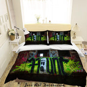 3D Abstract Colored Street Graffiti Quilt Cover Set Bedding Set Duvet Cover Pillowcases 185- Jess Art Decoration