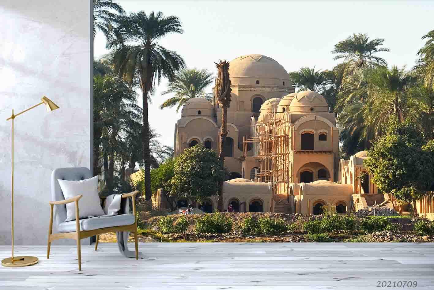 3D Egypt Temple Nature Scenery Wall Mural Wallpaper SWW4020- Jess Art Decoration