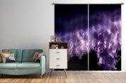 3D Wood Sky Dark Cloud Lightning Curtains and Drapes GD 2665- Jess Art Decoration