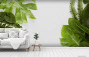 3D Tropical Green Leaf Wall Mural Wallpaper LQH 261- Jess Art Decoration