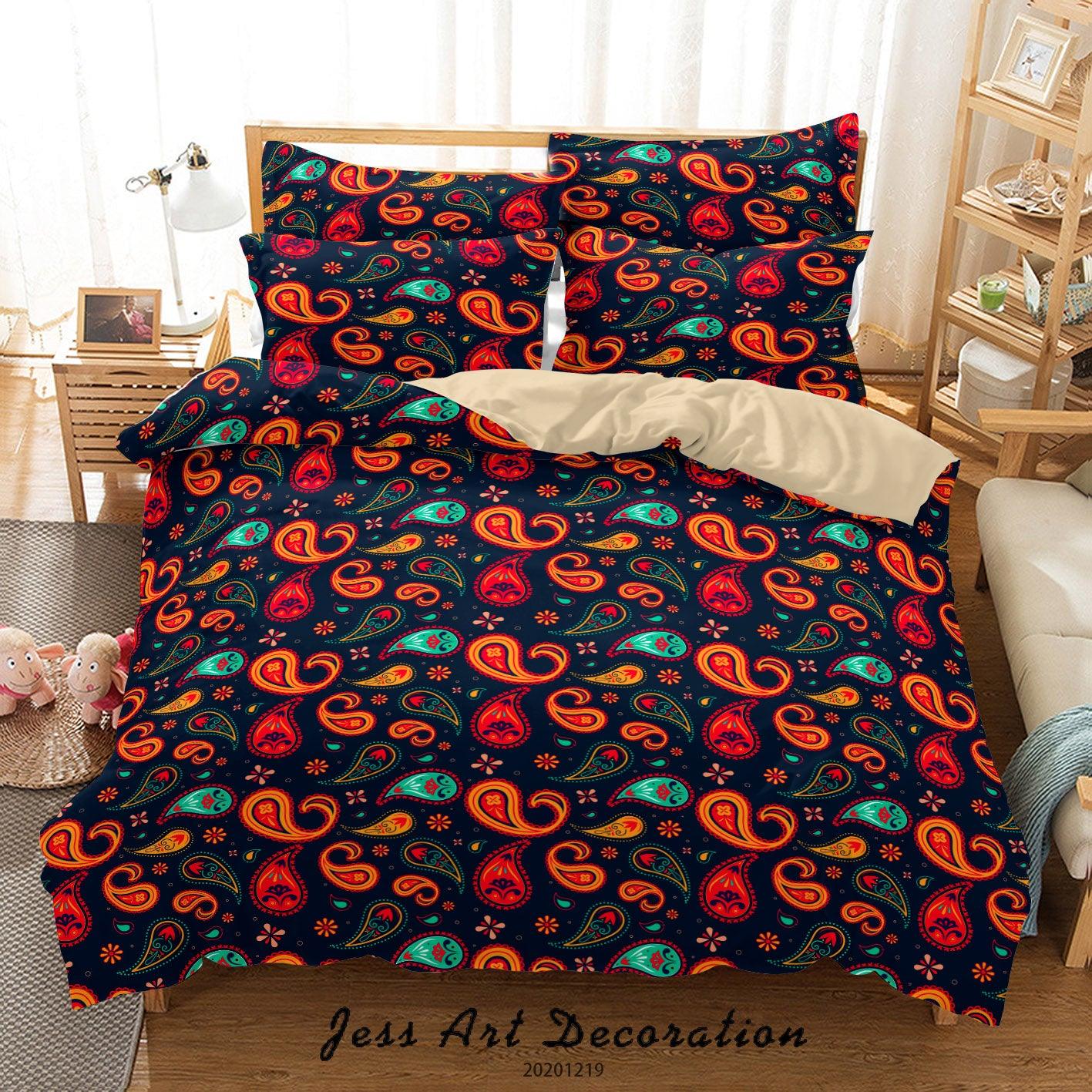 3D Hand Drawn Feather Pattern Quilt Cover Set Bedding Set Duvet Cover Pillowcases 41- Jess Art Decoration