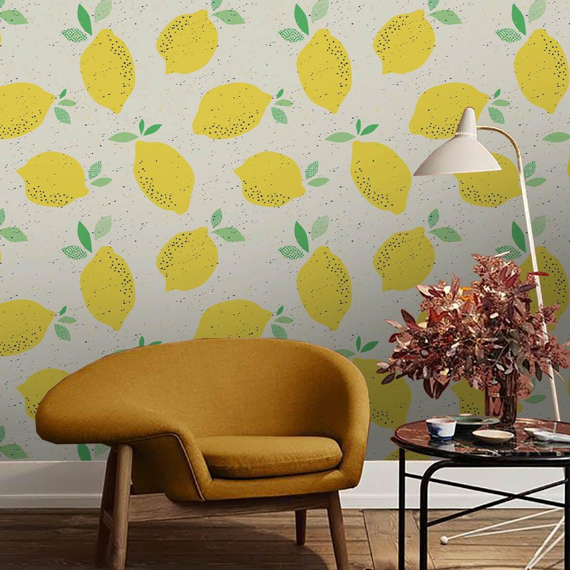 3D Yellow Lemon Wall Mural Wallpaper 1- Jess Art Decoration