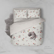 3D Colored Flower Pattern Quilt Cover Set Bedding Set Pillowcases  86- Jess Art Decoration