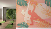 3D Yoga Background Wall Mural Wallpaper GD 2516- Jess Art Decoration