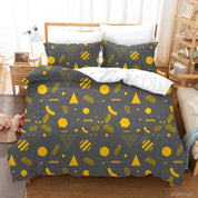 3D Abstract Geometric Pattern Quilt Cover Set Bedding Set Duvet Cover Pillowcases 126- Jess Art Decoration