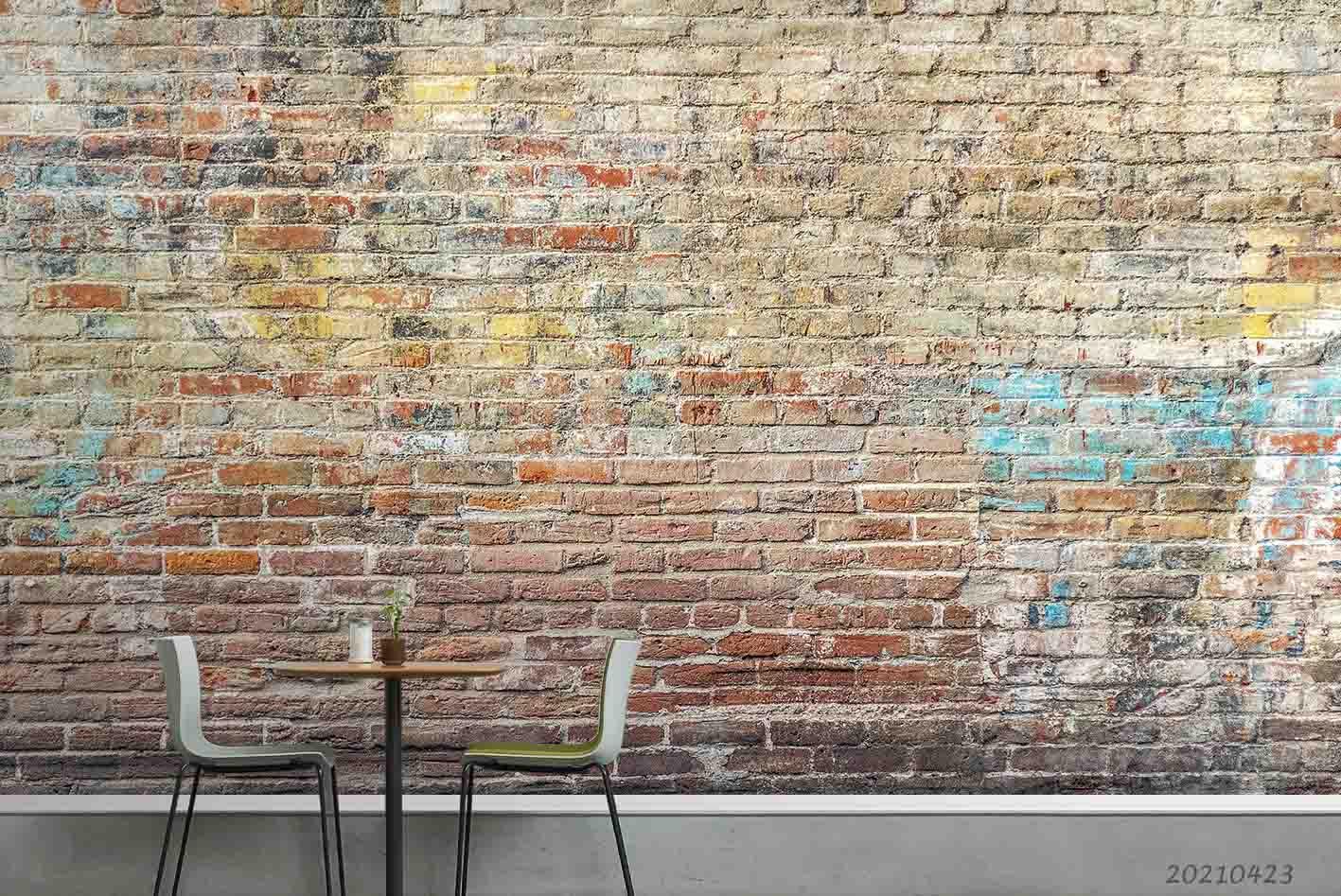 3D Brick Wall Texture Wall Mural Wallpaper LQH 297- Jess Art Decoration