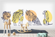 3D tiger wall mural wallpaper 90- Jess Art Decoration