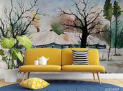3D Tree Nature Landscape Oil Painting Wall Mural Wallpaper LQH 162- Jess Art Decoration