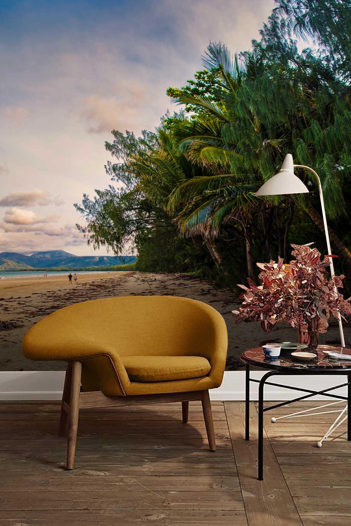 3D blue sky sea tree wall mural wallpaper 100- Jess Art Decoration