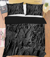 3D Rock Texture Quilt Cover Set Bedding Set Duvet Cover Pillowcases 163- Jess Art Decoration
