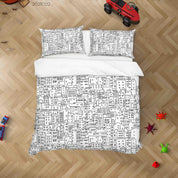 3D Abstract City Architecture Art Graffiti Quilt Cover Set Bedding Set Duvet Cover Pillowcases 7- Jess Art Decoration