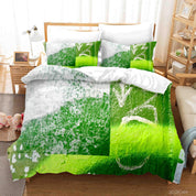 3D Abstract Green Graffiti Quilt Cover Set Bedding Set Duvet Cover Pillowcases 117- Jess Art Decoration