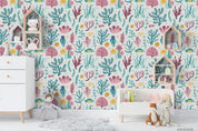 3D Hand Drawn Green Coral Wall Mural Wallpaper LQH 331- Jess Art Decoration
