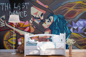3D Hand Painting Retro Dancers Wall Mural Wallpaper B86- Jess Art Decoration