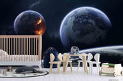 3D Space Planet Universe Wall Mural Wallpaper LQH 4- Jess Art Decoration