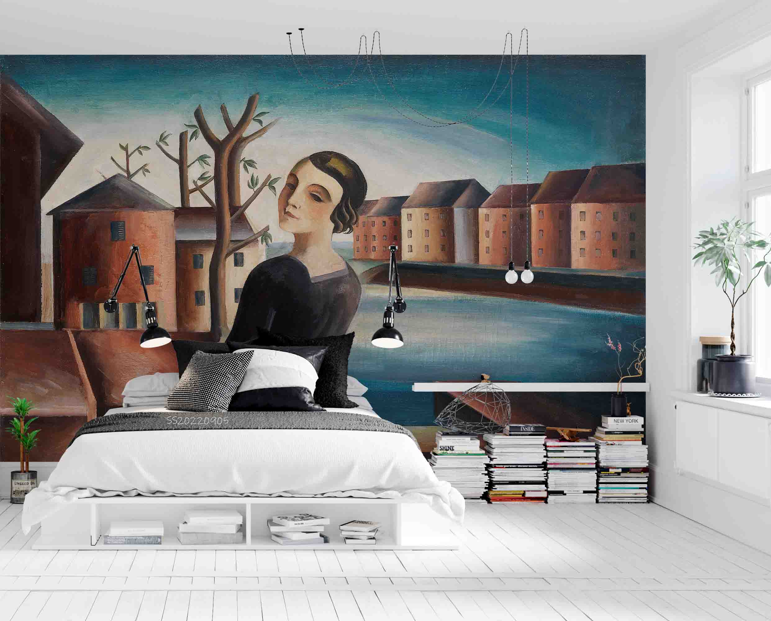 3D Vintage Oil Painting Background Wall Mural Wallpaper GD 2582- Jess Art Decoration