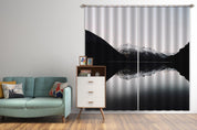 3D Landscape Mountain Snow River Curtains and Drapes GD 4207- Jess Art Decoration