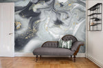 3D Abstract Grey Gilding Marbling Wall Ship Mural Wallpaper 28- Jess Art Decoration