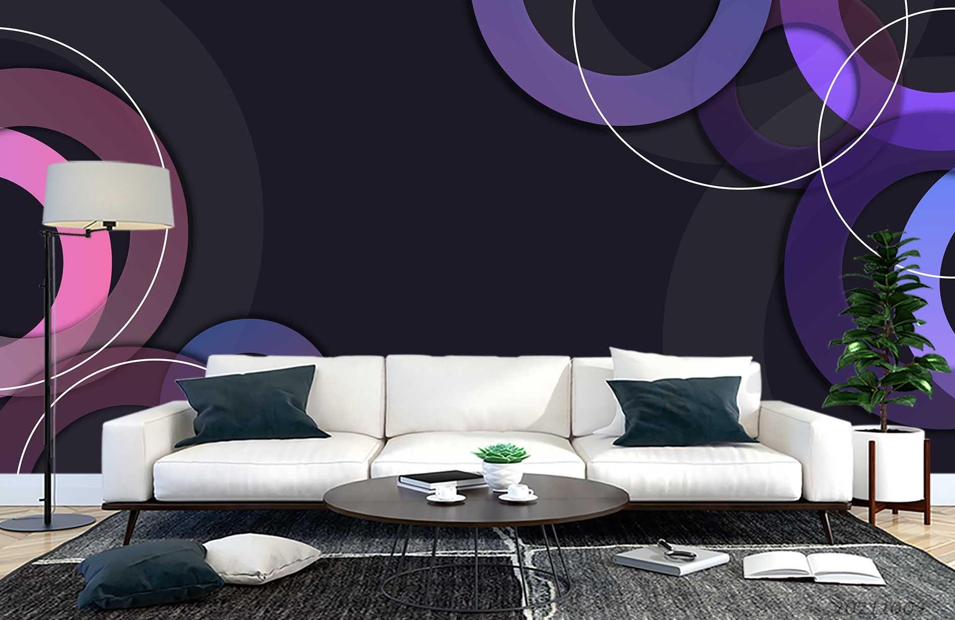 3D Abstract Geometric Background Wall Mural Wallpaper LQH 367- Jess Art Decoration