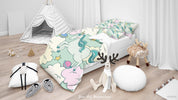 3D Green Unicorn Planet Star Clouds Quilt Cover Set Bedding Set Duvet Cover Pillowcases SF22- Jess Art Decoration