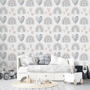 3D Cartoon Rainbow Love Wall Mural Wallpaper A154 LQH- Jess Art Decoration